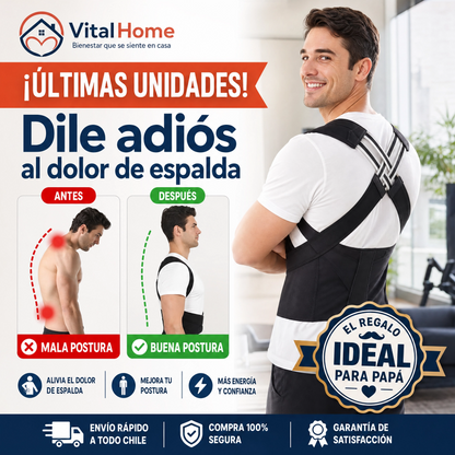 Corrector de postura con soporte lumbar